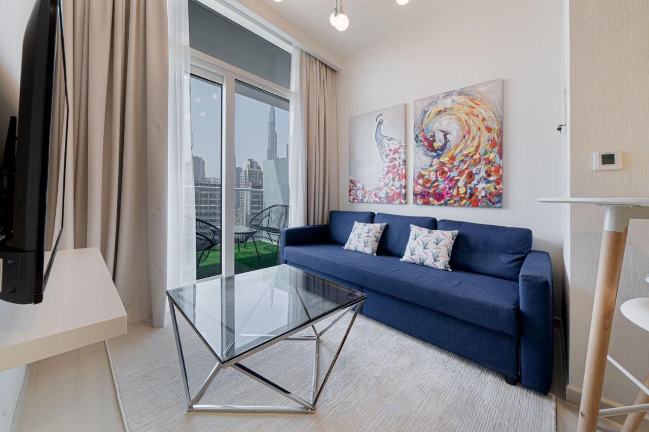 דובאי Alluring 1 Bd Apartment In Business Bay With Burj Khalifa View מראה חיצוני תמונה